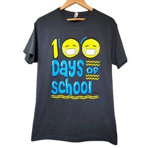 100 Days of School Emoji T-Shirt Women's Medium